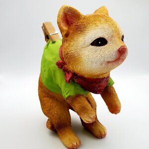 Cute Critter Collectible Figurine Textured & Detailed Ceramic Bandit Outfit